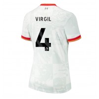 Camisa de time de futebol Liverpool Virgil van Dijk #4 Replicas 3º Equipamento Feminina 2024-25 Manga Curta